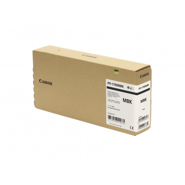 PlotterSarf  Canon PFI-1700 MBK (Matt Black) Mat Siyah Plotter Orijinal Mürekkep Kartuş 700 ml. (0774C001) ürün görseli