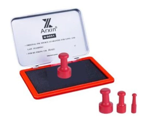 Mühür Kauçuk Alaşım Kırmızı Kaşe Yuvarlak 150mm
