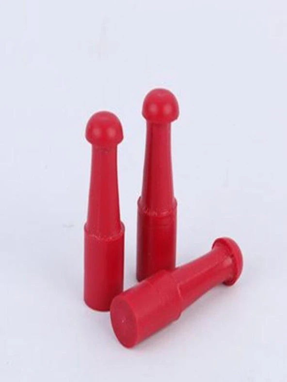 Mühür Kauçuk Alaşım Kırmızı Kaşe Yuvarlak 200mm - 5