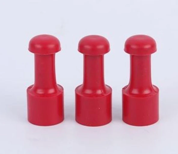 Mühür Kauçuk Alaşım Kırmızı Kaşe Yuvarlak 200mm - 6