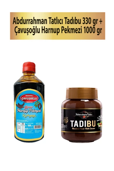 Abdurrahman Tatlıcı Tadıbu 330 gr + Çavuşoğlu Harnup Pekmezi 1000 gr