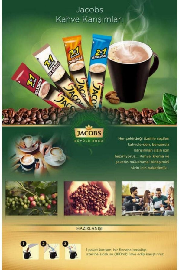 JACOPS 2'si1 Arada Kahve 40 Ad x 14 gr - 2