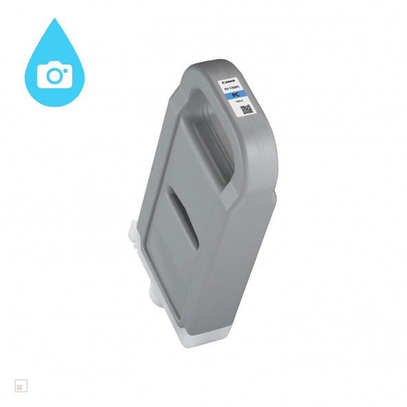 PlotterSarf Canon PFI-1700 PC (Photo Cyan) Fotoğraf Mavi Plotter Orijinal Mürekkep Kartuş 700 ml. (0779C001) - Resim 2