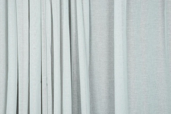 KETEN MODEL GRİ RENK TEK KANAT Hazır dikilmiş Pileli Fon Perde 300*260 cm - Resim 3