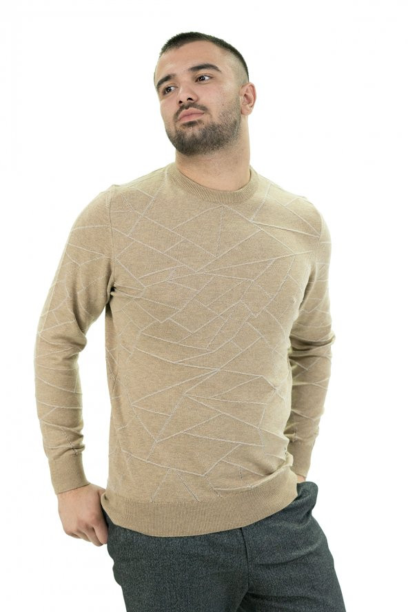 SARAR İNTERVİEW O YAKA DESENLİ TRİKO - 3