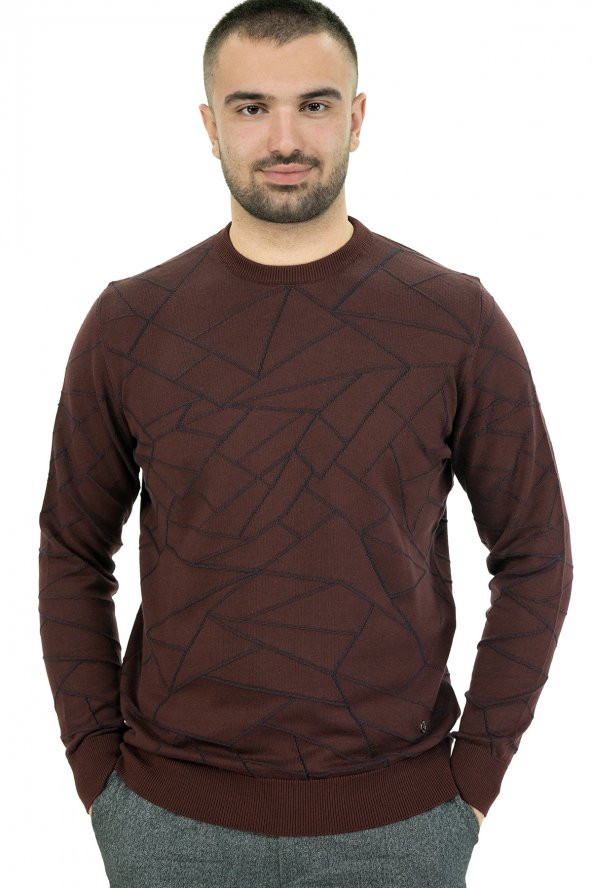 SARAR İNTERVİEW O YAKA DESENLİ TRİKO - 6