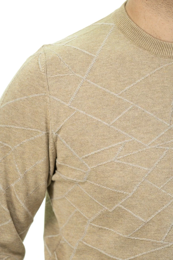 SARAR İNTERVİEW O YAKA DESENLİ TRİKO - 4