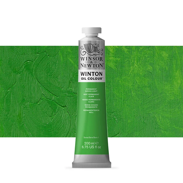 WİNSOR&NEWTON Winton Yağlı Boya 200ml  Permanent Green Light 483 (48)