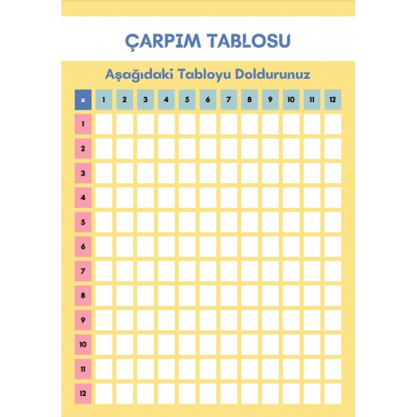 Çarpma Öğreten YAZ-SİL Kitabı (Çarpım Tablosu) - 5