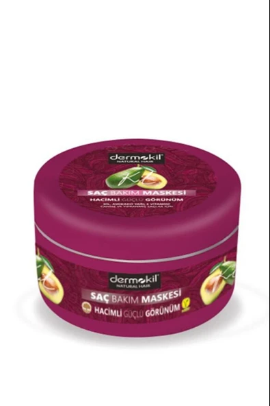 Dermokil Kil Avokado Ve E Vitaminli Saç Maskesi 300 gr. Hacimli Güçlü Görünüm Saç
