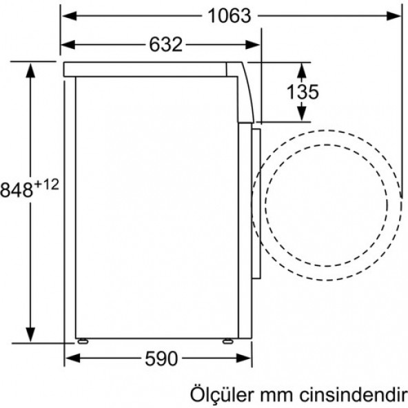 Profilo CMN12190TR 9 kg 1200 Devir Çamaşır Makinesi - 2