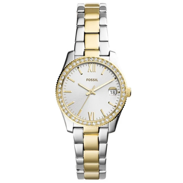 FOSSIL FES4319 ALTIN KAPLAMA TAŞLI BAYAN KOL SAATİ