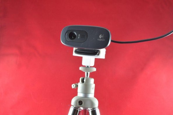 Logitech C270 Tripod Kamera Yuvası Aparatı Aksesuar Tutucu - 2