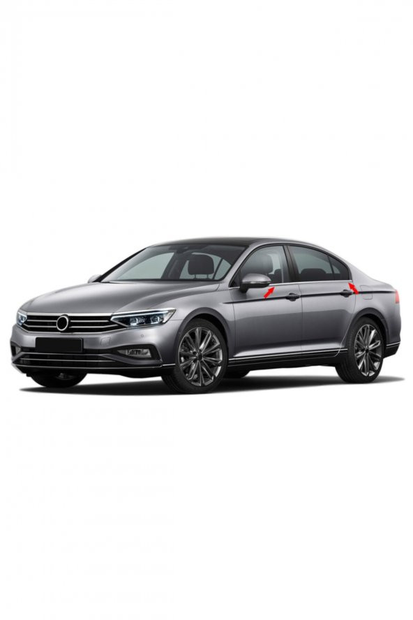 Passat B8-8.5 Far Üstü Çıta Krom 3 Parça 2015 Sonrası - 3