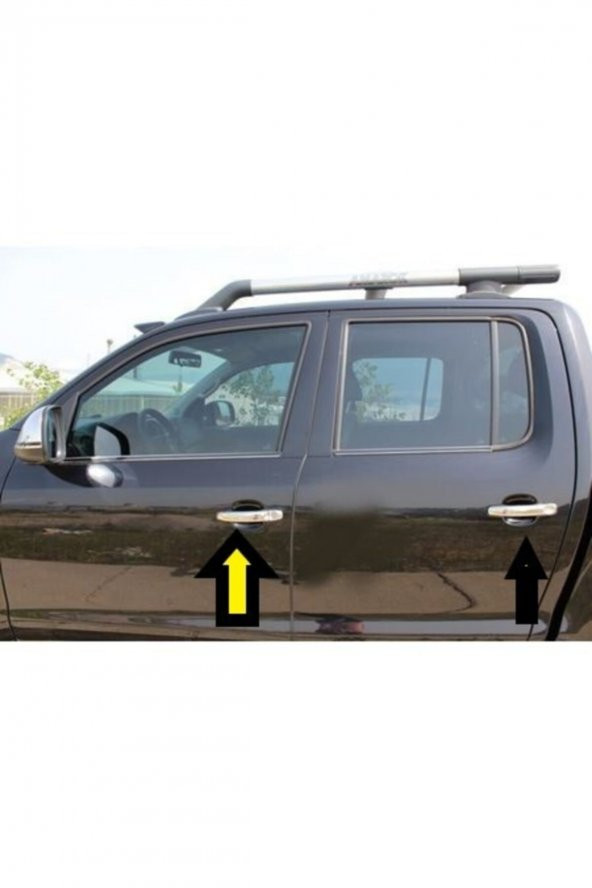 Amarok Kapı Kolu 4 Parça Krom Paslanmaz Çelik 2010 Sonrası - 2