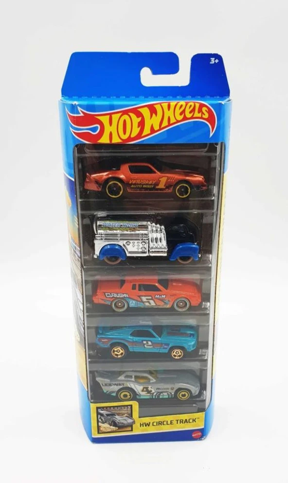 1806 Hot Wheels Beşli Araba Seti Hw Cırcle Track Hly65