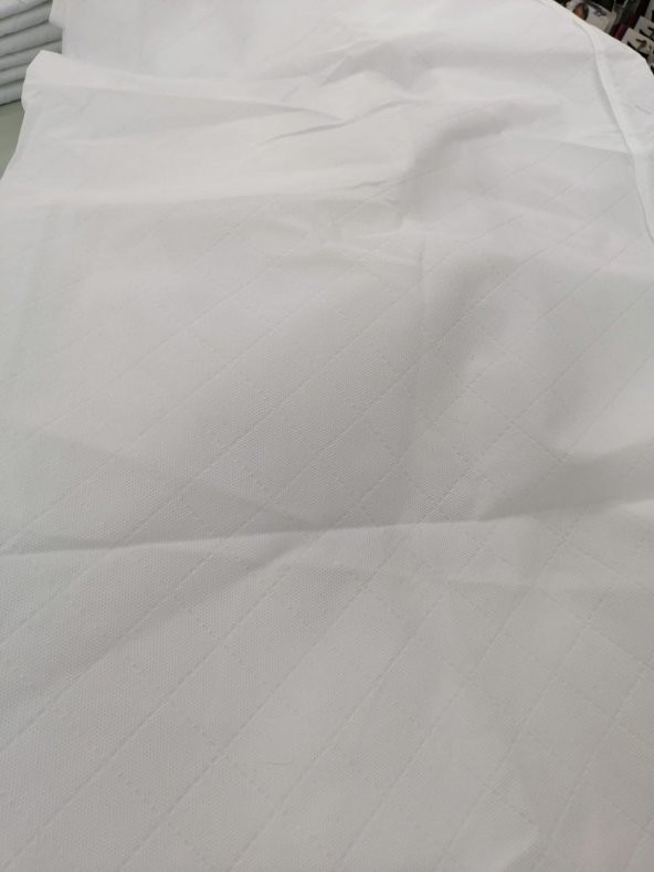 4  ADET YORGAN  HURCU DÜZENLEYİCİ YORGAN YASTIK ELBİSE HURCU BÜYÜK BOY MAKINADA 100X50 CM BEYAZ RENK - 3