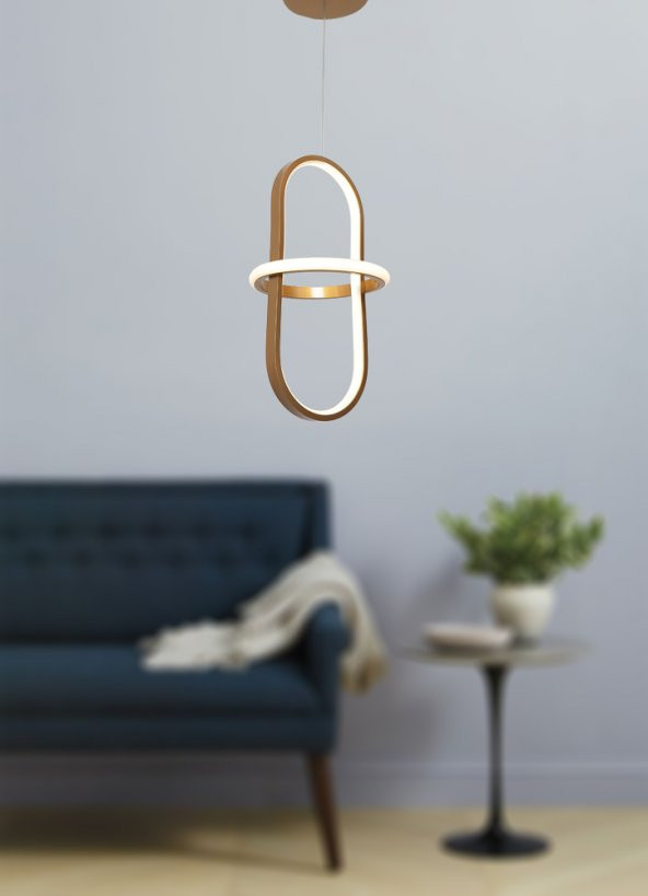 TT Aydınlatma TT006-1-ESK  Minyon Modeli Tekli Eskitme Led Avize ürün görseli 1