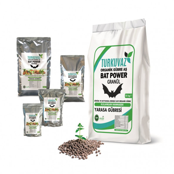 Turkuvaz Bat Power Granül Organik Yarasa Gübresi 25 Kg.