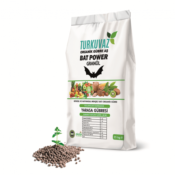 Turkuvaz Bat Power Granül Organik Yarasa Gübresi 25 Kg. - 11