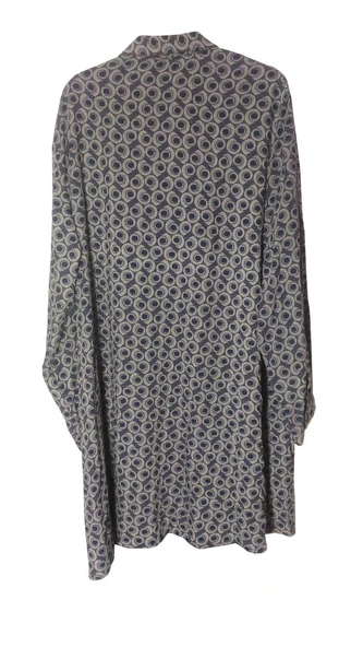 KEHİLA Lerzan Lacivert-Krem Büyük Beden Gömlek - 4