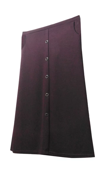 MUSTAFA KOÇAK TEKSTİL BENGÜ BORDO DÜĞMELİ BÜYÜK BEDEN SPOR ETEK - 2