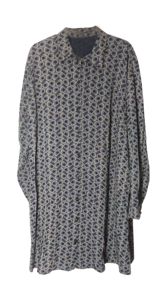 KEHİLA Lerzan Lacivert-Krem Büyük Beden Gömlek - 2