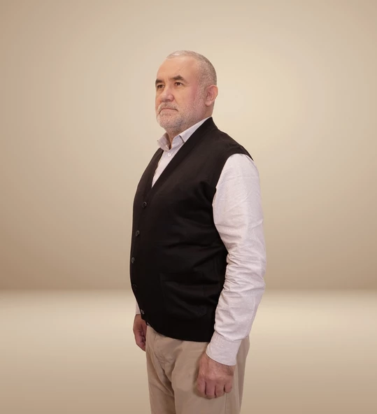 KEHİLA Erkek Siyah Baba Yeleği Önden Zarif Düğmeli Klasik Çift Cepli Rahat Kesim Ince Yün Triko - 5