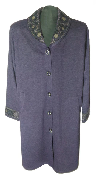 MUSTAFA KOÇAK TEKSTİL ELVAN İŞLEMELİ MÜRDÜM KAŞMİR YARIM PARDESÜ - 3