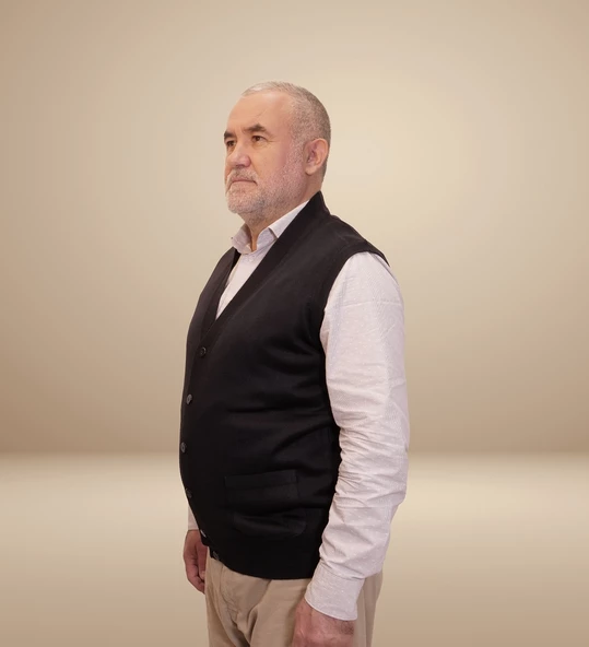 KEHİLA Erkek Lacivert Baba Yeleği Önden Zarif Düğmeli Klasik Çift Cepli Rahat Kesim Ince Yün Triko - 5