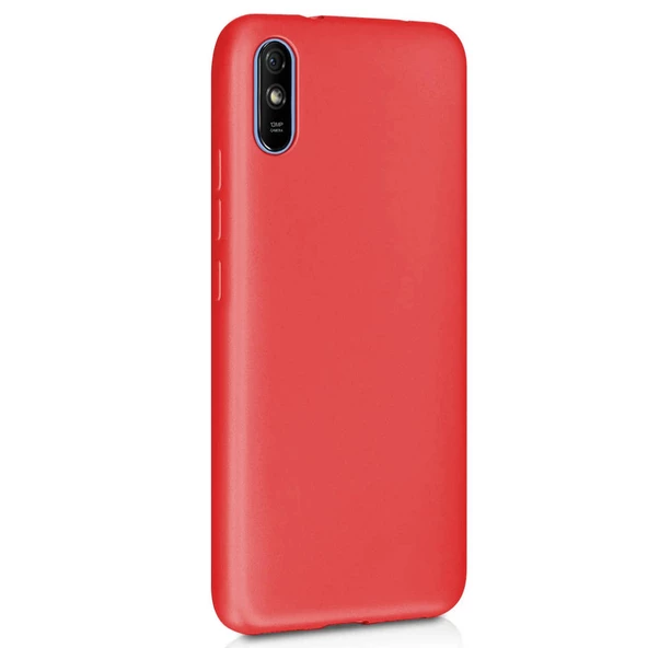 Xiaomi Redmi 9A Premium Silikon Kılıf Bordo ürün görseli 1