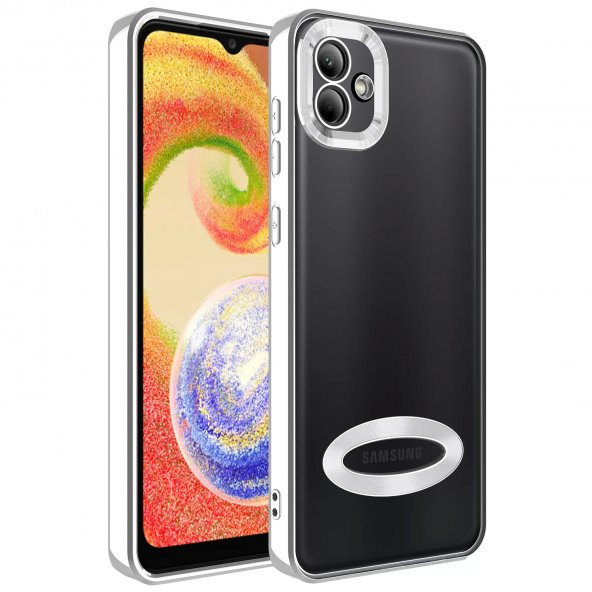 Samsung Galaxy A04 Kılıf Kamera Korumalı Logo Gösteren Lopard Omega Kapak