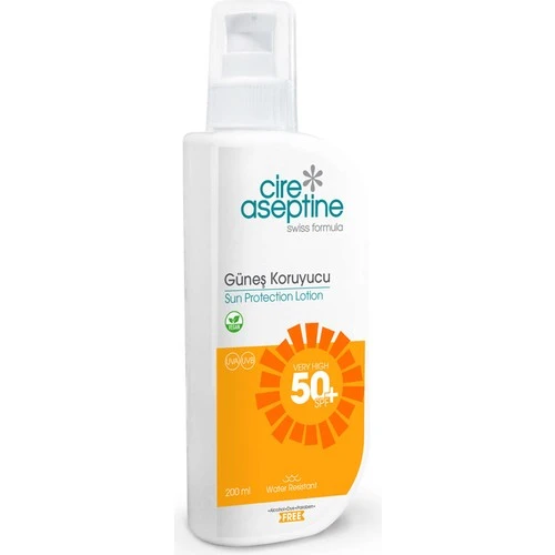 Cire Aseptine Güneş Koruyucu losyon Spf 50+ 200 Ml