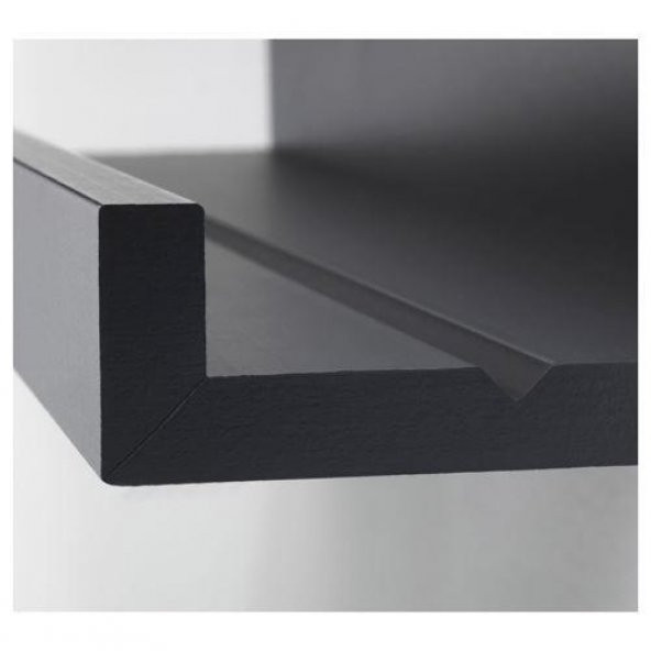 Duvar Rafı Modern Siyah Renk MDF MeridyenDukkan 55 cm Çerçeve-Dekorasyon Rafı - 2