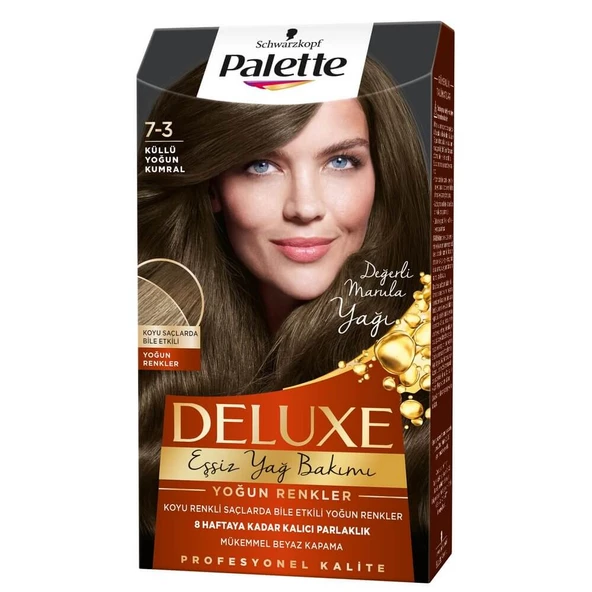 Palette Deluxe Saç Boyası - 7-3 Küllü Yoğun Kumral