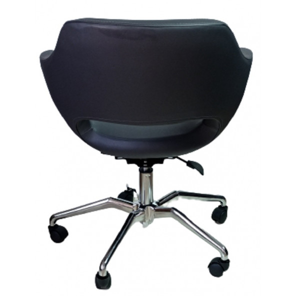 Ofis Koltuğu Döküm Süngerli Antrasit Suni Deri Örümcek Yıldız Ayaklı - 3