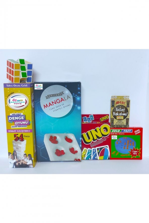 Denge Oyunu Anlat Bakalım Zeka Küpü Mangala Solo Test 6lı Set - 2