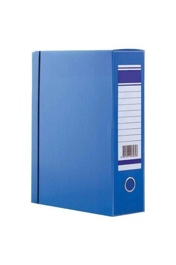 Üçgen Proje Kutusu Plastik Lastikli Battal 29x36x10 Mavi