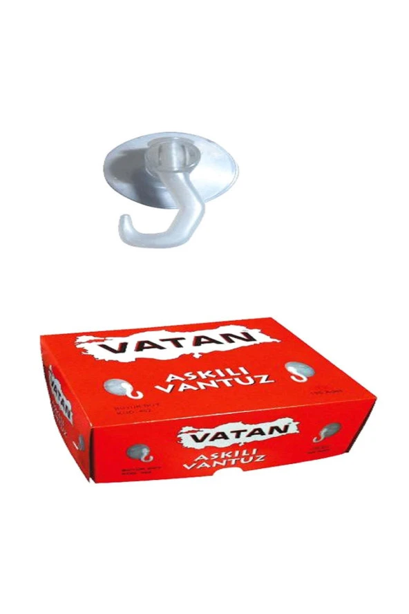 Vatan Vantuz Kancalı 100 Lü Büyük Kancalı Vantuz