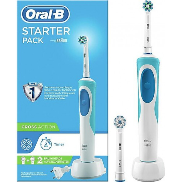 Oral-B Starter Pack Cross Action Elektrikli Diş Fırçası ve Yedek Başlık