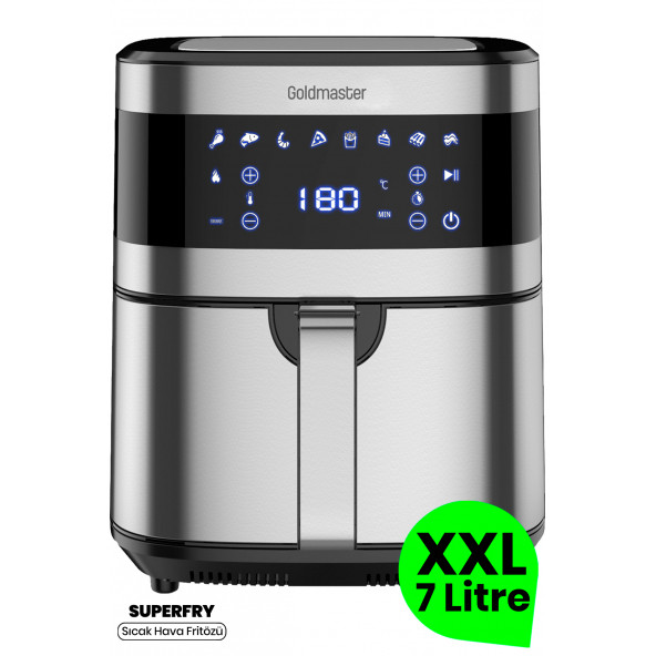 Goldmaster Superfry GM7490 7 lt Yağsız Fritöz