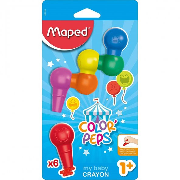 Maped Color Bebek Boyama Kalemleri +1 Yaş Üzeri Bebek Boyası