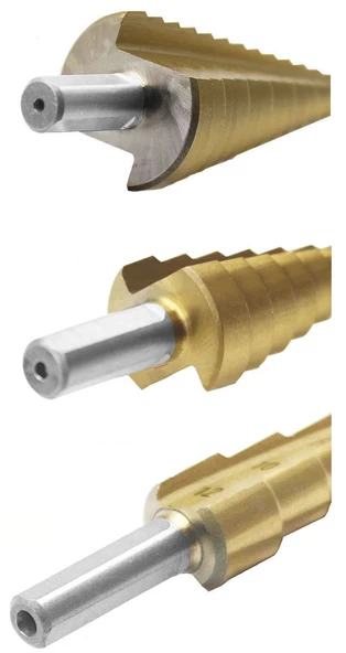 Paslanmaz 3 lü Kademeli Matkap Ucu Sac Delme Seti 3 Parça Kademeli Uç - 2