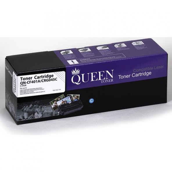 Queen Hp 201A CF401A Muadil Toner 1300 Sayfa Mavi ürün görseli