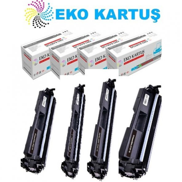 Eko Kartuş Hp Laserjet Pro Mfp M227FDW CF230A (230A) Ekonomik Avantajlı 4’lü Paket Muadil Toner,