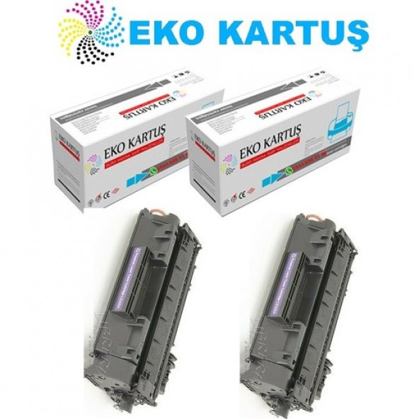 Eko Kartuş Hp Laserjet P2035 05A) Ekonomik Avantajlı 2’li Paket Muadil Toner,