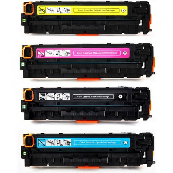 Eko Kartuş Hp T6B71A (CF530A-CF531A-CF532A-CF533A) (205A) Set Muadil Toner - Resim 2