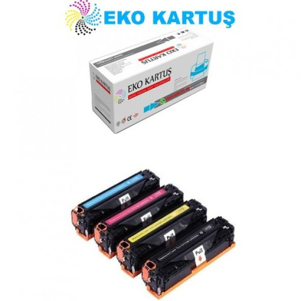 Eko Kartuş Canon I-Sensys MF-724CDW (CC530A-CC531A-CC532A-CC533A) Set Muadil Toner