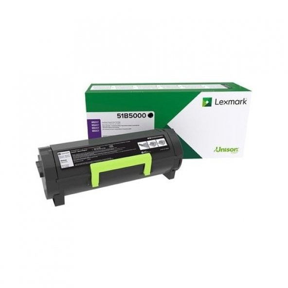 Lexmark Ms317-417-517-617 51B5000 Siyah Toner ürün görseli
