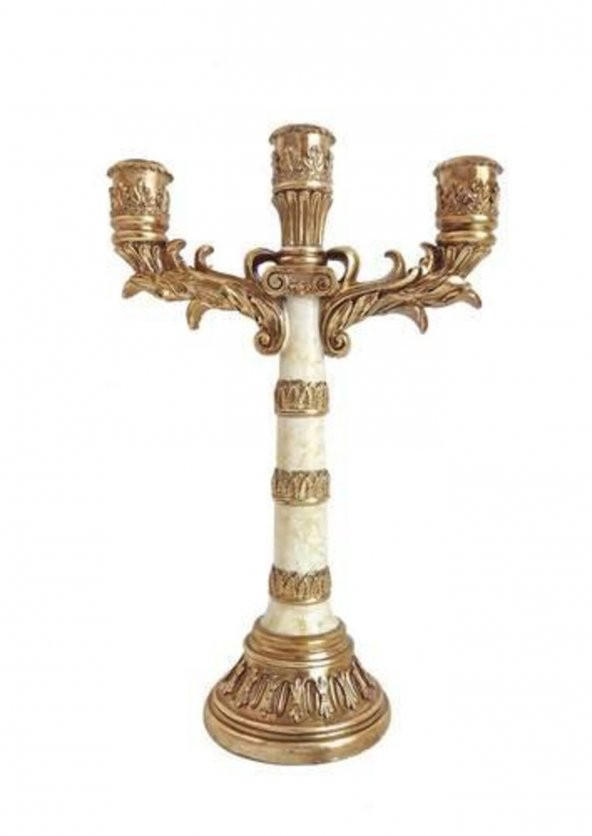 Fly DEKORATİF ÜRÜNLER > Salon Takımları-FLY 3 LÜ ŞAMDAN-DH3186YG-11 ürün görseli